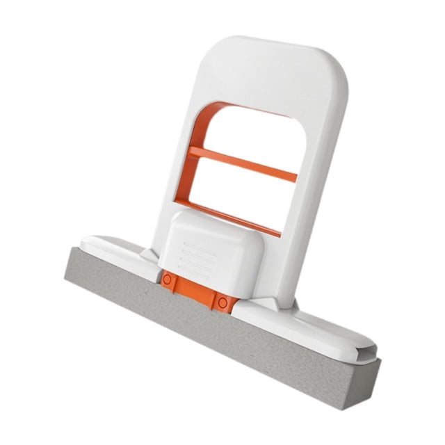 jifeng Self Squeeze Mini Handheld Cleaning Mop Kitchen Counters Mop for Countertops White Orange