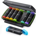 thumbnail image 1 of Sleek Weekly Pill Organizer 2 Times a Day with Double Moisture-Proof Design, Compact AM PM Box 7 Day, Case, Large Container for Medication, Vitamins, Fish Oils, Supplements -, 1 of 4