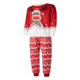 thumbnail image 2 of Christmas Family Pajamas Set Matching Sleepwear Deer Snowflake Print Pullover + Pants Set, 2 of 7