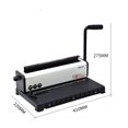 thumbnail image 4 of TD-13 Double Wire Punching Binding Machine 3 In 1 A4 Size Books Wire-O Binder, For Office, School, Business, 4 of 6