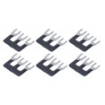 thumbnail image 1 of 20Pcs Black Jumper Terminal Strip Red Copper Fork Type for TB Series 15A 400V Household Factory PVC, 1 of 7