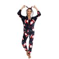 thumbnail image 2 of goowrom Pyjama de Noël pour Femmes, Combinaison à Capuche à Motif Imprimé, 2 of 9