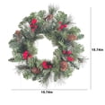 thumbnail image 3 of LSLJS Couronne de Noël de 16 Pouces, Couronne de Noël Extérieure Lumineuse pour Porte d'Entrée, Couronne de Noël pour Décorations de Fête des Fêtes, Couronne Couronne, 3 of 7