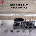 thumbnail image 4 of Hitech-peek Triply Stainless Steel Sautepan Or Deep Frypan With Steel Lid 24 Cm, 2 Liters | Non Stick Performance Coating, Induction Bottom, Gas Ready, Metal Spatula Friendly, 4 of 4