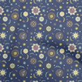 thumbnail image 1 of oneOone Polyester Spandex Blue Fabric Asian Suzani Sewing Craft Projects Fabric Prints By Yard 56 Inch Wide, 1 of 5