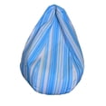 thumbnail image 1 of Pouf rayé Boscoman en forme de poire, 1 of 1
