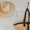 thumbnail image 3 of KAKOWELY sticky hooks for hanging 60pcs Ceiling Hanging Hook Self Adhesive Hooks Ceiling Decorations Hanging Small Adhesive Hooks Self Adhesive Ceiling Hook, 3 of 5