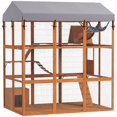 thumbnail image 1 of PawHut 81"H Large Catio with Floor to Prevent Escaping & Easy Cleaning, 1 of 10