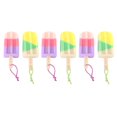 thumbnail image 4 of CHOK 6Pcs Ice Cream Shaped Shower Body Sponge Scrubber Brush Exfoliating Body Washer, 4 of 6