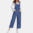 thumbnail image 2 of Combinaison à Bouton Long Playsuit Strap Casual Fashion pour Femmes, 2 of 8