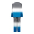 thumbnail image 4 of Timegard Ensembles de Pyjamas pour Femmes 2 Pcs Confortables Couleur Dégradée Manches Longues Col en V Haut et Pantalon Tenues de Pjs, 4 of 4