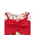thumbnail image 4 of Mialoley Christmas Printed Long Sleeve Round Neck Romper + Bow Headband, 4 of 6