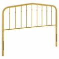 thumbnail image 1 of Modway Lennon Tête de Lit Simple Moderne Style Ferme en Métal, Or, 1 of 5