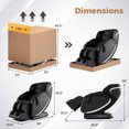 thumbnail image 3 of Costway Relaxation52 Full Body Massage Chair Zero Gravity SL Track Massage Recliner w/7 Auto Modes Extendable Footrest Bluetooth Speaker & Voice Control Black, 3 of 9