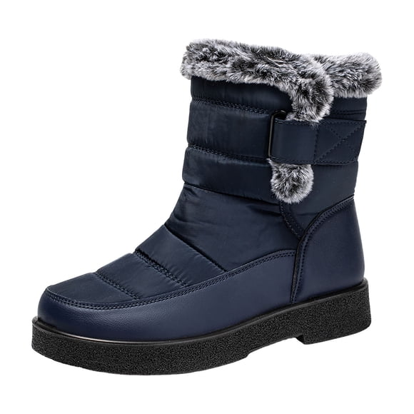 Women's Snow Boots Winter Snow Womens Narrow Width Snow Women Comfortable Fashionable Cozy On Rain Snow for Women Wide Width Wide Snow for Women Mid Calf Shoes for Womens Snow Boots1wide