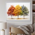 thumbnail image 1 of Designart Large Tree Maple framed wall Art, Seasonal Tapestry Orange Yellow Maple Tree I , Tree maple framed wall art decor, Orange Traditional White Framed Wall Art, White Color Frame, 1 of 5
