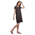 thumbnail image 4 of Moomaya Chemise de Nuit d'Allaitement à Patte de Boutonnage Imprimée pour Femmes, 4 of 5