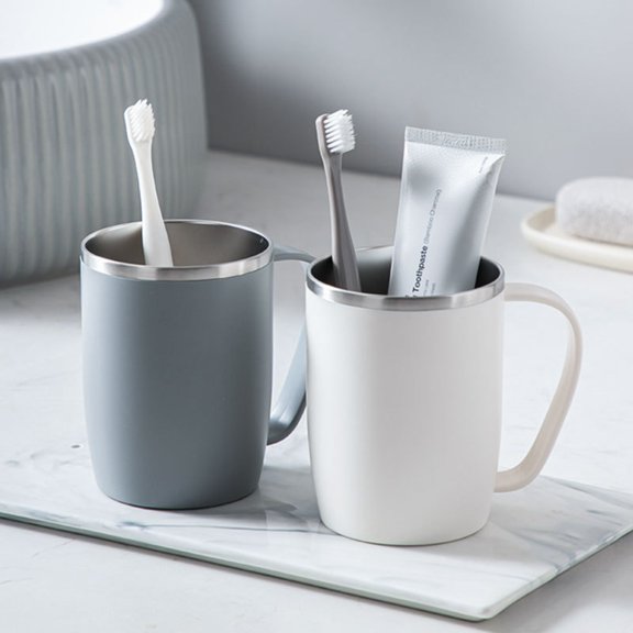 Stylish Couples 304 Stainless Steel Toothbrush Set for Bathroom Organization Durable and Elegant Design for Home and Daily Use