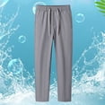 thumbnail image 2 of Men's Summer Ice Silk Straight Casual Sports Pants, 2 of 4