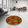 thumbnail image 4 of Ahgly Tapis Rectangulaire Lavable en Machine Intérieur Transitionnel Jaune Foncé Vert, 5 Pieds x 7 Pieds, 4 of 7
