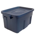 thumbnail image 2 of Rubbermaid Roughneck Bac de Rangement de 31 Gallons, Indigo Foncé Métallisé (Lot de 3), 2 of 5
