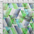 thumbnail image 3 of oneOone Rayon Light Green Fabric Geometrical Lines Sewing Craft Projects Fabric Prints By Yard 56 Inch Wide, 3 of 4