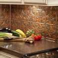 thumbnail image 2 of Fasade Traditional Style/Pattern 1 Vinyl 18in x 24in Backsplash Panel Copper Fantasy 5 Pack, 2 of 5