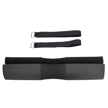 Coussin d'Haltère, Coussin d'Accroupissement en Caoutchouc Mousse pour Entraînement Portable pour la Maison Noir