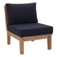 thumbnail image 4 of Modway Teak Outdoor Patio Furniture Glider Chair, Navy, 4 of 5