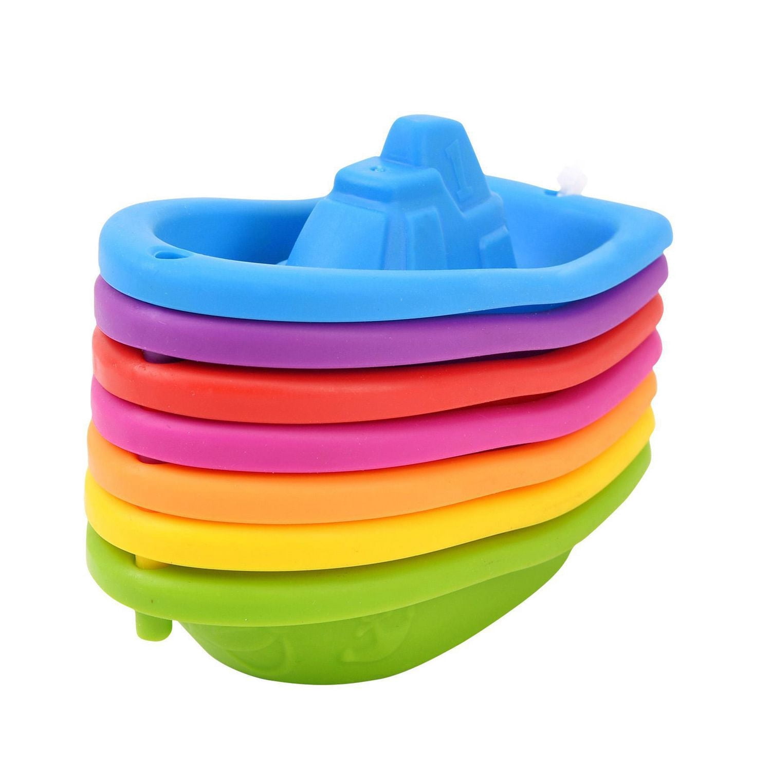 Bateaux empilables Jouet de bain kid connection 7 pièces