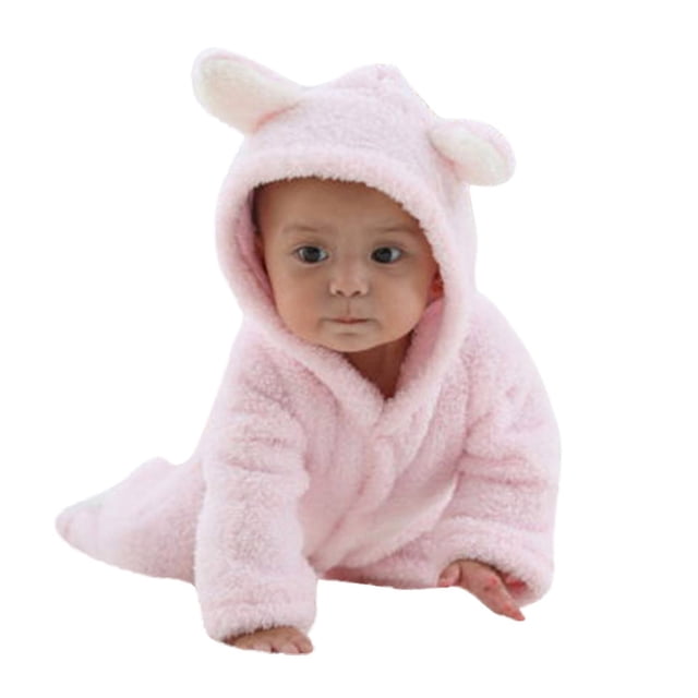 XZNGL Newborn Baby Long Sleeve Animal Style Thick Warm Climbing Romper jumpsuit