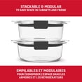 thumbnail image 4 of Rubbermaid Brilliance Round Food Storage Container, 2.17 cup (510 mL), 2 Pack, 4 of 6
