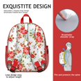 thumbnail image 5 of Floral and Leopard Print Students Backpack - Rustic Country Style with Bright Boho Sunflower and Butterfly Illustration, Lightweight and Durable for School, 5 of 5