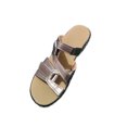 thumbnail image 4 of UKAP Girls Sandals Wedge Sole Slippers Open Toe Slides Everyday Soft Gray 5.5, 4 of 9