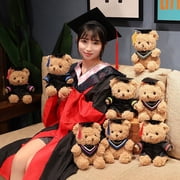 MTBLYS Graduation Bear Class of 2023 9 Inch Stuffed Bear Plush Toy Doll with Diploma and Sash Soft Cuddly Teddy Graduation Gift