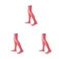 thumbnail image 1 of yingyy 1 Paire de Chaussettes Hautes 52 cm Élasticité Style Preppy Chaussettes Hautes Cosplay Rouge Melon D\'eau 3Ensemble, 1 of 6