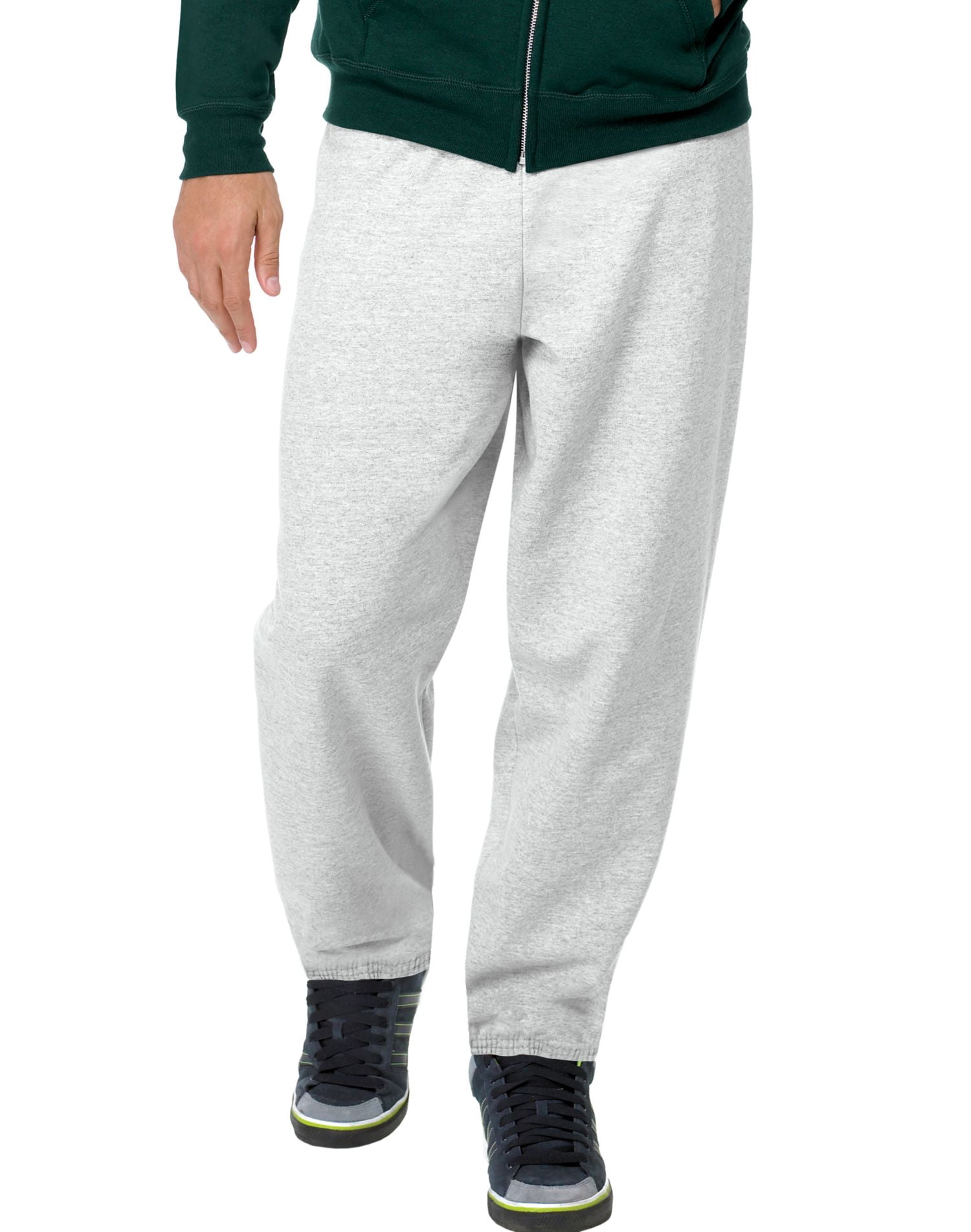 Hanes ComfortBlend EcoSmart Men`s Sweatpants - Best-Seller, S, White