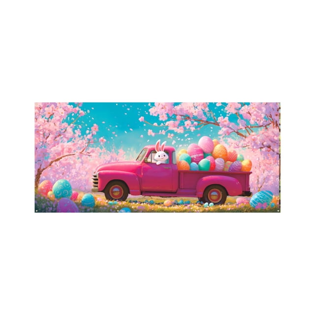 Liyamei Easter Eye Catching Garage Banners With Rich Festive Colors And Patterns Will Bring Surprises To Your Home