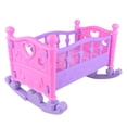 thumbnail image 1 of Milaget 1pc Baby Doll Rocking Bed Toy Crib Infant Carriage Nursery Toy For Role Play, 1 of 6