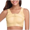 thumbnail image 1 of Fartey Womens Plus Size Front Closure Post Surgical Compression Everyday Bra Mastectomy with Removable Breast Support Band Posture Sports Bras, 1 of 4