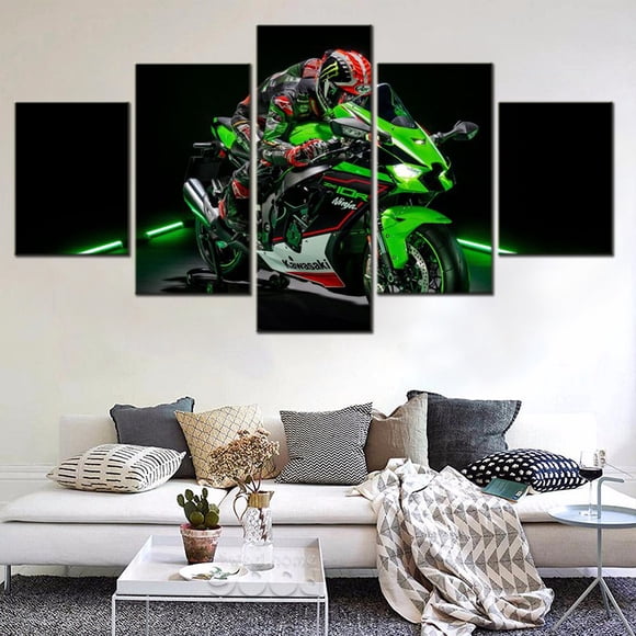 Set of five canvas wall art prints/posters, suitable for home decor, living room wall art, and bedroom wall art, unframed.