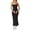 Black, variant on JIRNDf Summer Maxi Dresses For Women Trendy Milk Silk Strap Soft Womens A Line Boho Dress Red L