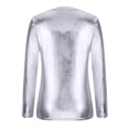 thumbnail image 4 of Pompotops T-shirt à Manches Longues pour Hommes, Décontracté, Col en V Lumineux, Tendance Jeunesse, Coupe Ajustée, Mode, Couleur, Couche de Base, en Solde, 4 of 6