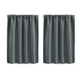 thumbnail image 2 of PRETXORVE Solid Color Curtains Living Room Bedroom Kitchen Partition Curtains Home Curtains, 2 of 3