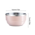 thumbnail image 3 of fheaev Petit Bol en Acier Inoxydable Vaisselle Portable Bassin à Fruits Isolé Bol Empilable et Emboîtable Bol en Acier Inoxydable, 3 of 6