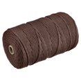 thumbnail image 1 of Unique Bargains Cotton Rope Twine String Twisted Braided Cord, Brown 200m/218 Yard for Wall Hanging, Macrame Knotting, 1 of 7