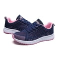 thumbnail image 3 of XIAQUJ Chaussures Croisées Course Décontractées Chaussures Rondes Femmes en Maille à Brides Mode Plates Chaussures Décontractées pour Femmes Espadrilles Mode pour Femmes Bleu Foncé 7.5(40), 3 of 7