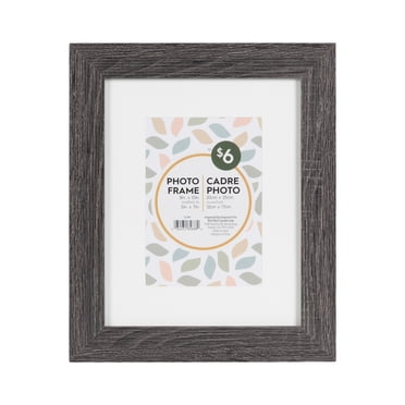 DesignOvation Tinta 8x10 Matted to 5x7 Grey Picture Frame