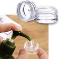 thumbnail image 4 of 50Pcs Sample Pots Empty Cosmetic Jars Set Clear Round Travel Pots for Creams and Powder Small Sample Containers Jars with Lids, 4 of 8