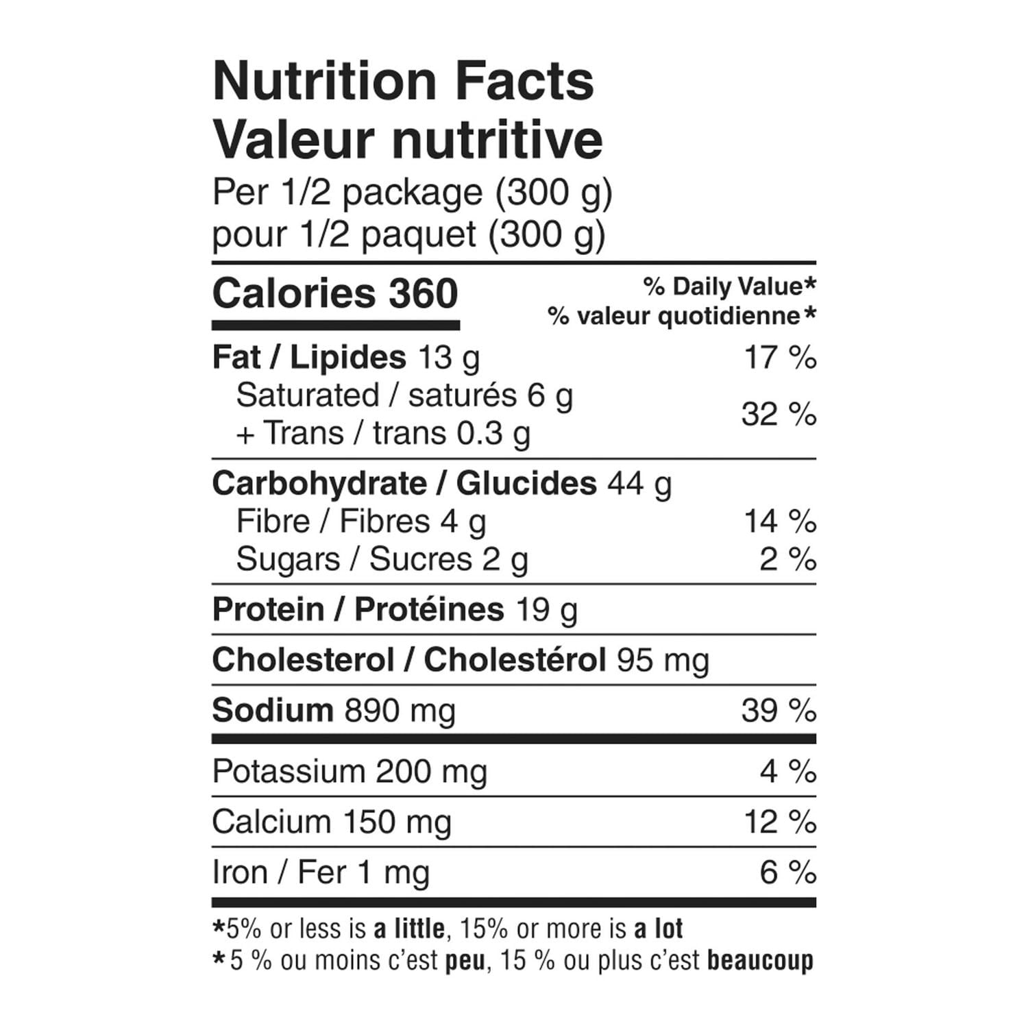 Ensemble pour pâtes Fettuccine sauce alfredo crémeuse aux crevettes Great Value 600g
